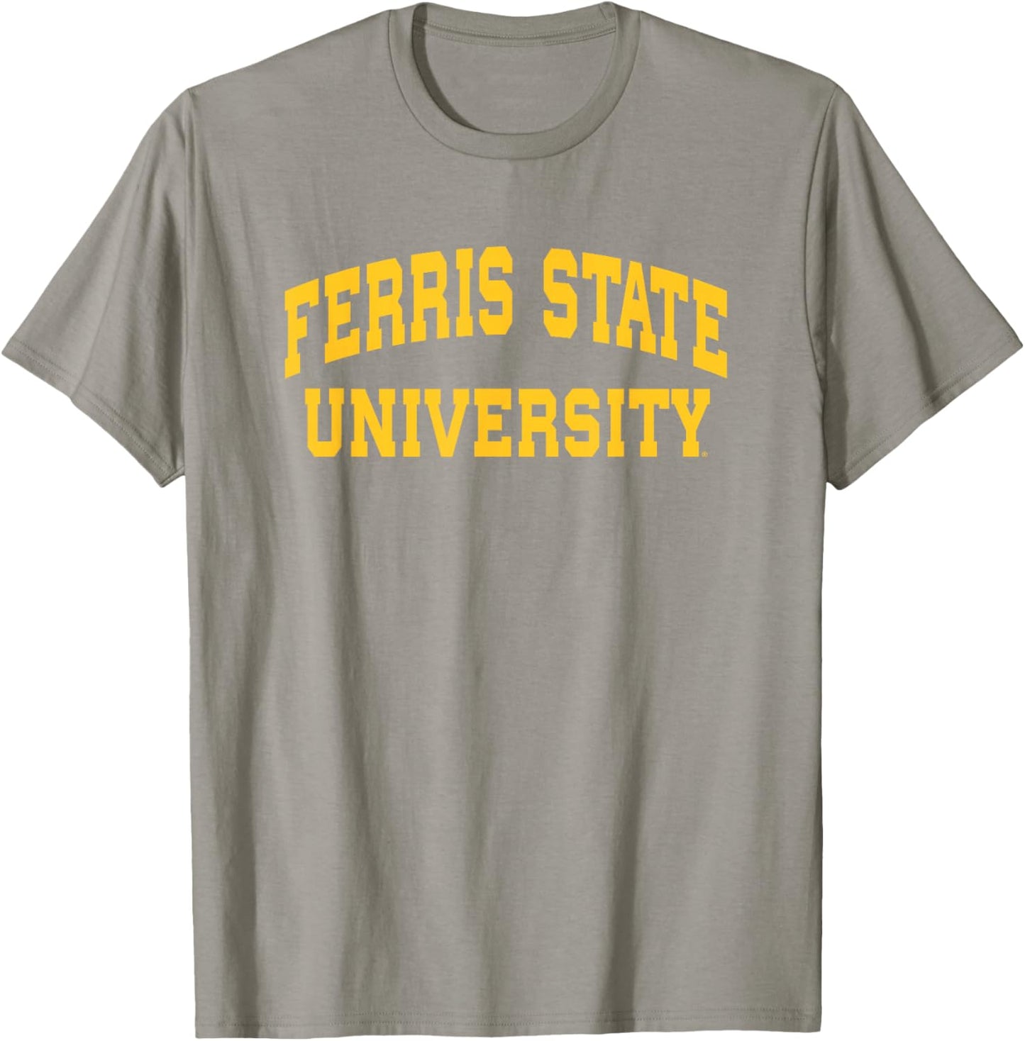 Ferris State University Bulldogs Block University Stacked T-Shirt - T-Shirt | Sand