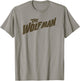 The Wolf Man Original with Brown Font T-Shirt - T-Shirt | Sand