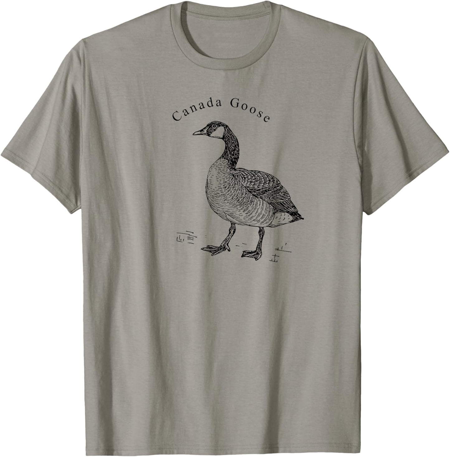 Canada Goose Standing Waterfowl Lover T-Shirt - T-Shirt | Sand