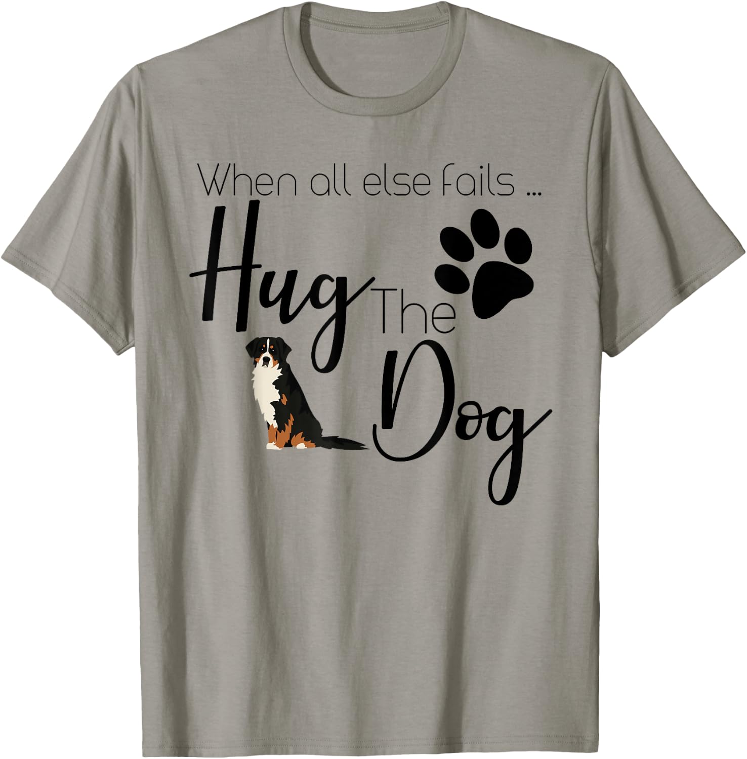 Bernese Mountain Dog Gift I Love My Mt Dog Design T-Shirt - T-Shirt | Sand