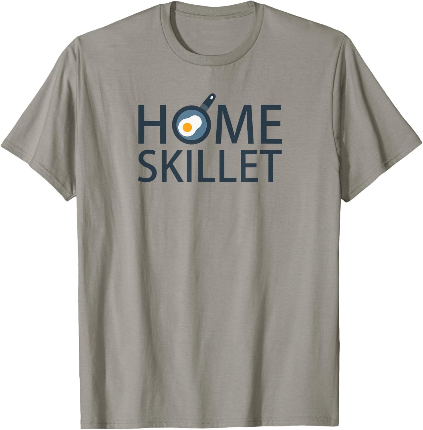 Home Skillet Cartoon Frying Pan Egg Kitchen Slang T-Shirt - T-Shirt | Sand