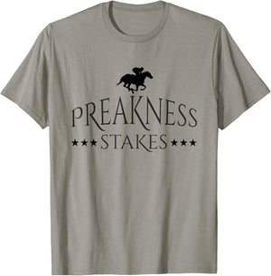 Preakness Horse Racing Shirts , Stakes Apparel T-Shirt - T-Shirt | Sand