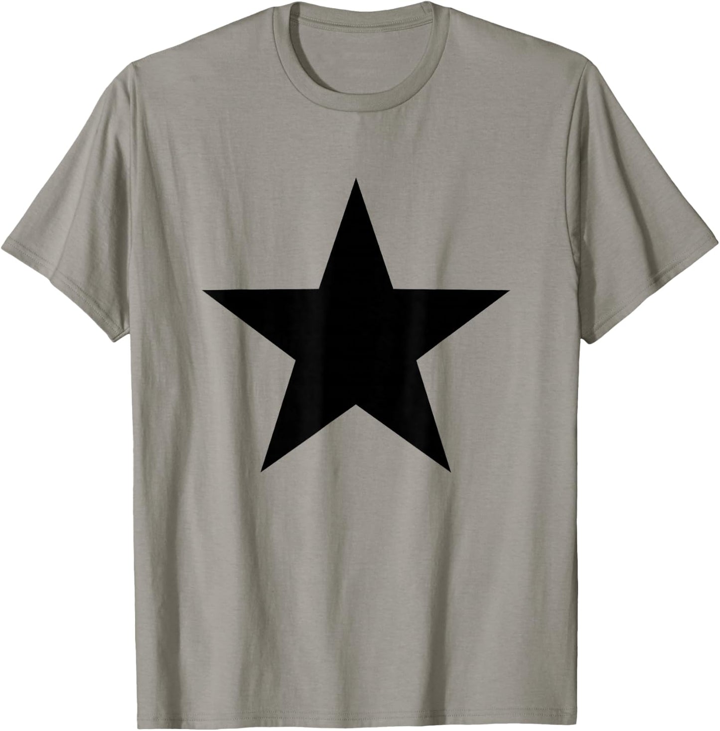 Cool Big Large Black Star T-Shirt - T-Shirt | Sand