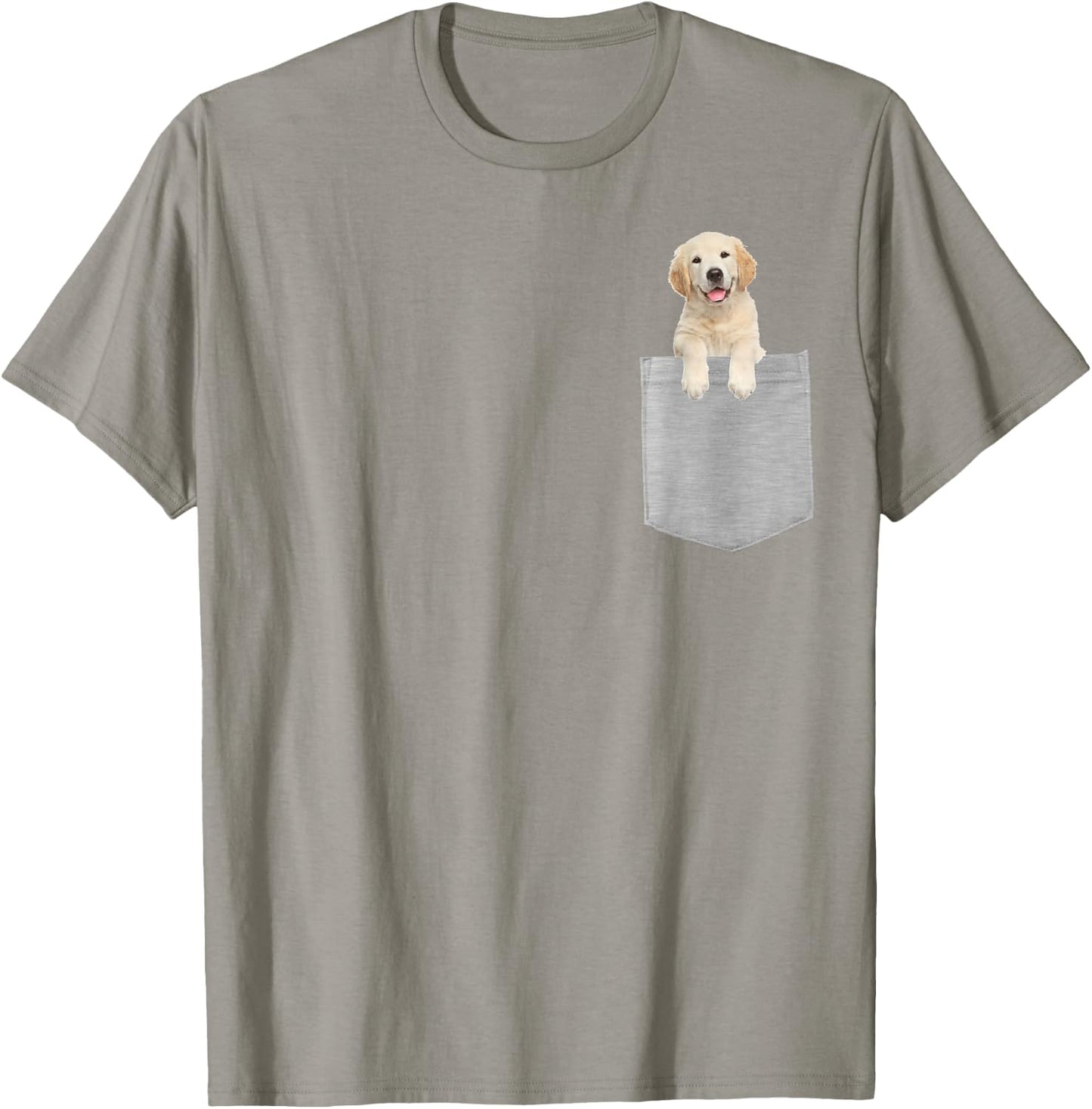 Dog in Your Pocket Golden Retriever puppy T-Shirt - T-Shirt | Sand