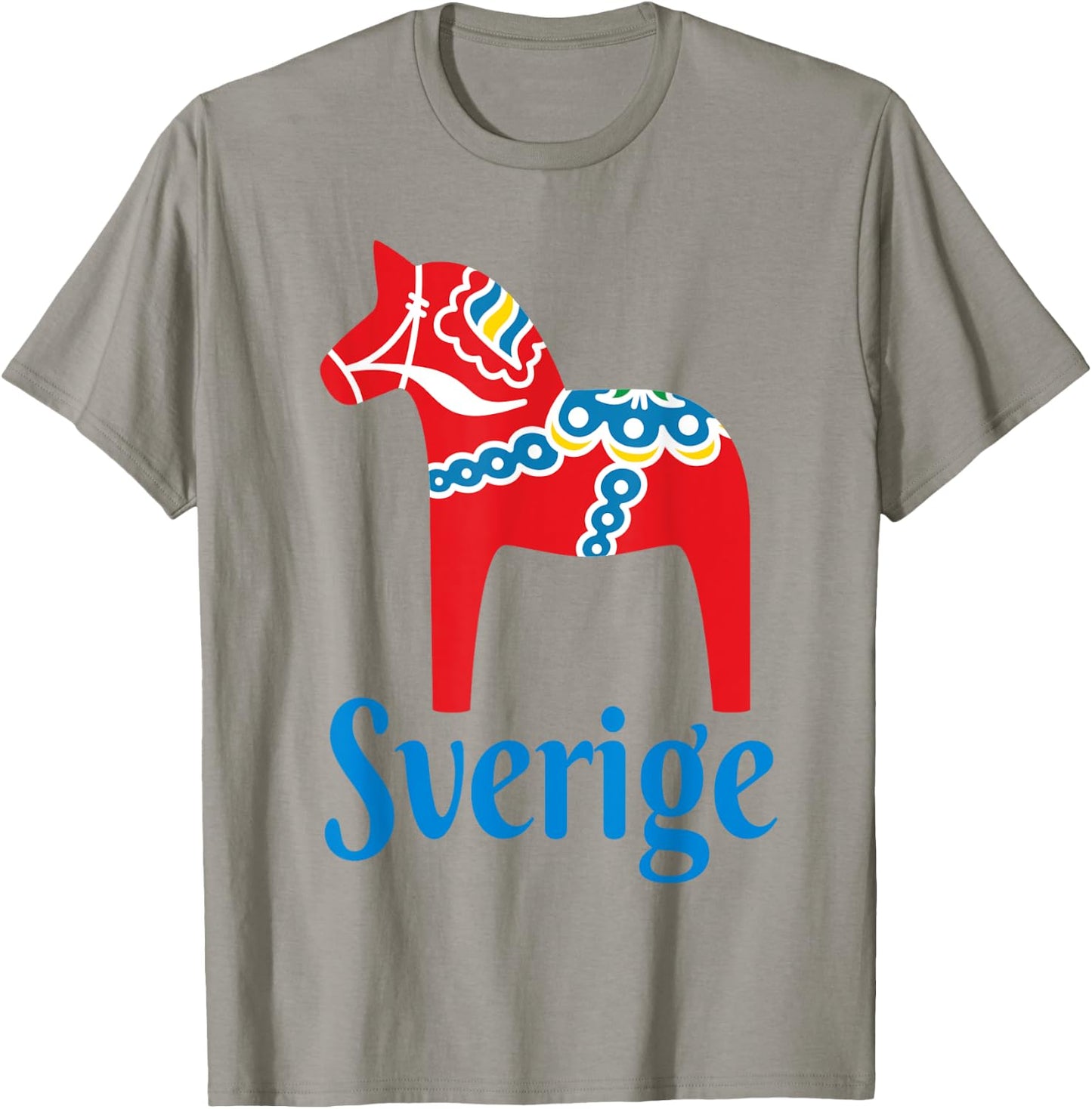Sverige Sweden Swedish Dala Horse Dalecarlian horse T-Shirt - T-Shirt | Sand