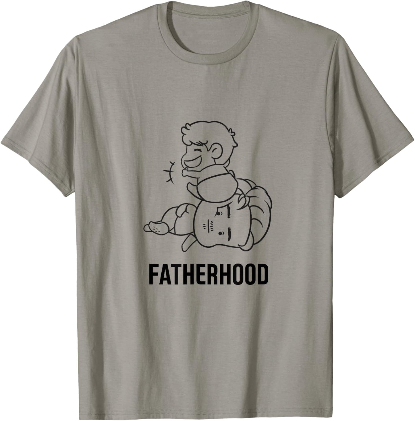 Fatherhood Shirt Funny Top Gifts Dad Gag Parenting T-Shirt - T-Shirt | Sand
