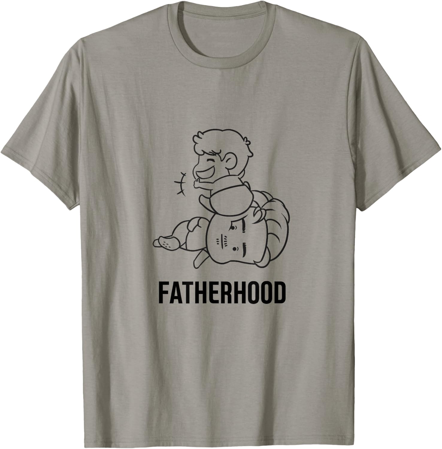Fatherhood Shirt Funny Top Gifts Dad Gag Parenting T-Shirt - T-Shirt | Sand