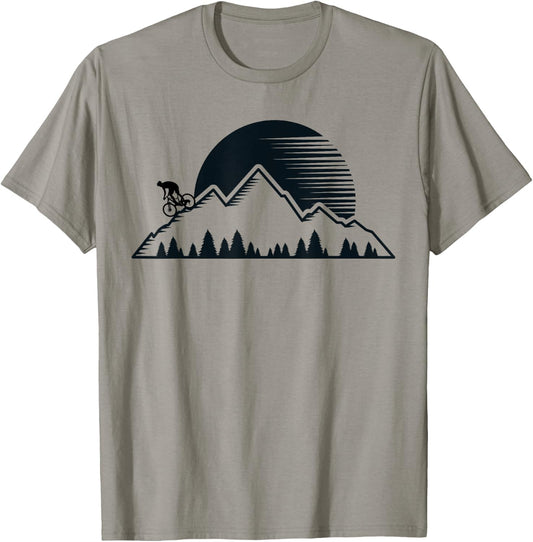 Vintage Mountain Bike - Outdoor MTB Downhill Biking Men T-Shirt - T-Shirt | Sand