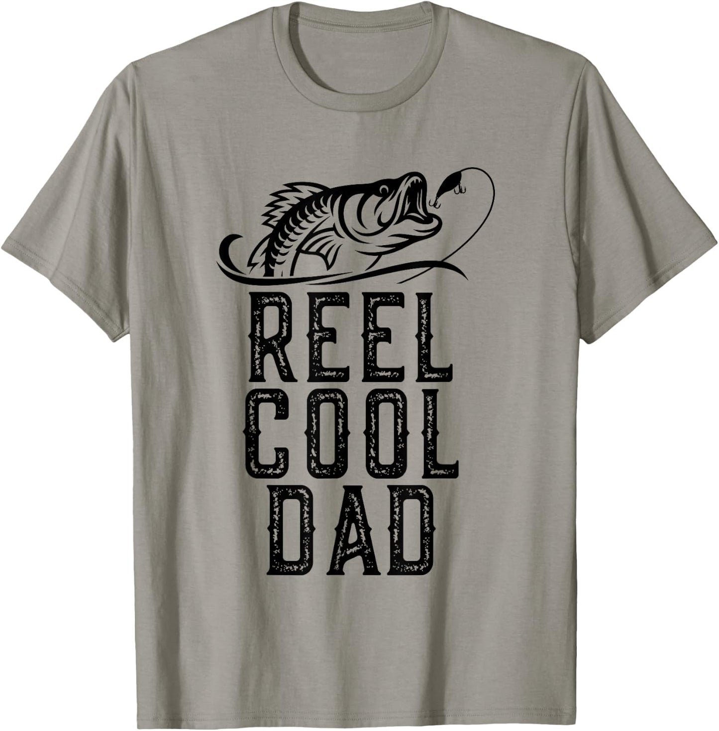Reel Cool Dad Fishing Fisherman Funny Retro T-Shirt - T-Shirt | Sand