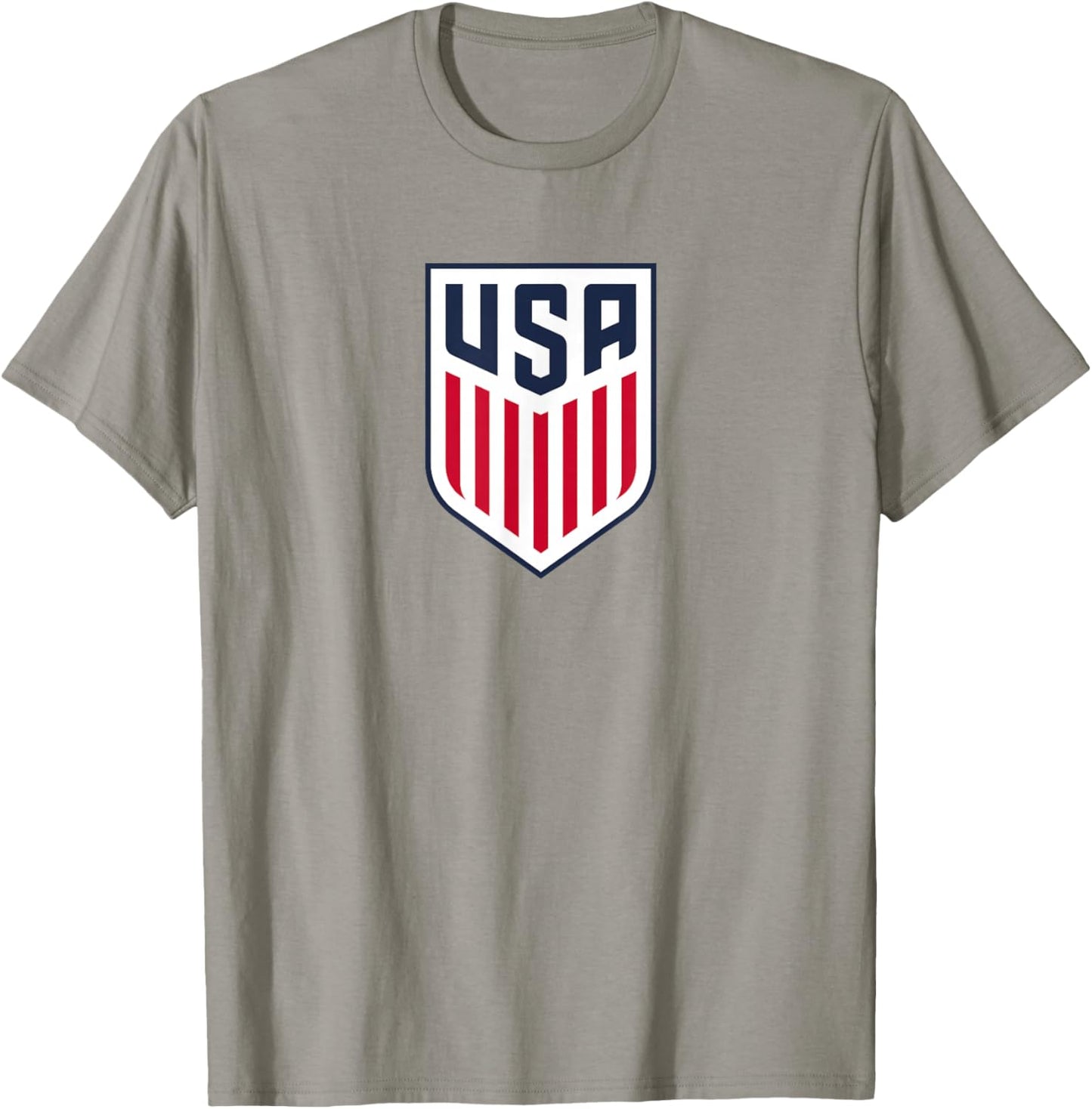 Officially Licensed US Men's Soccer Weston McKennie, Crest T-Shirt - T-Shirt | Sand