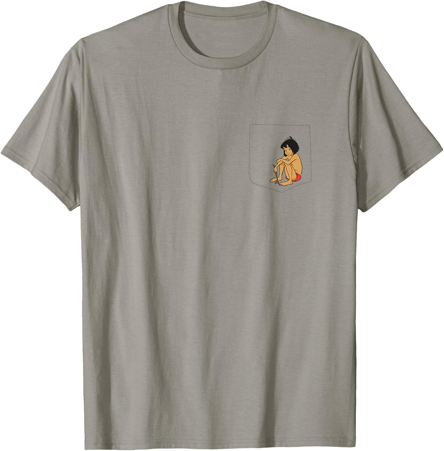 Disney The Jungle Book Mowgli Pocket T-Shirt - T-Shirt | Sand