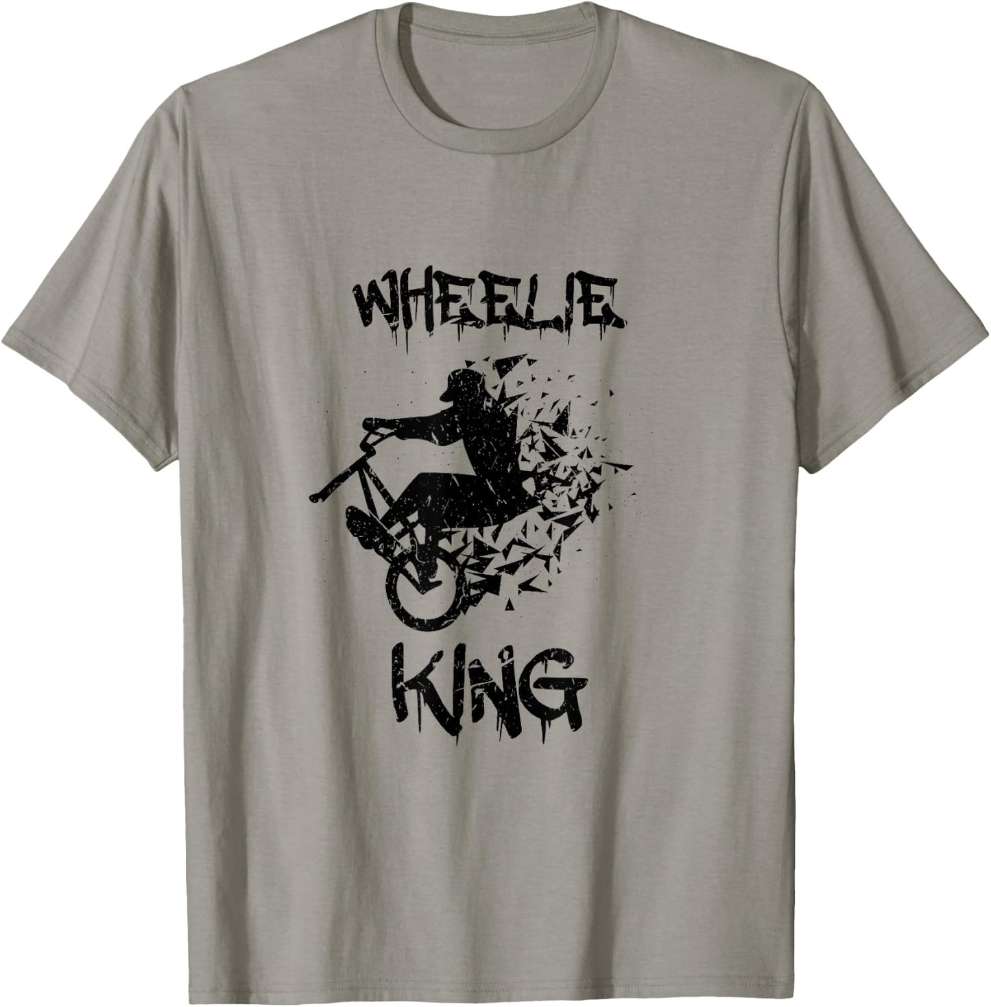 Wheelie King BMX Biker T-Shirt - T-Shirt | Sand