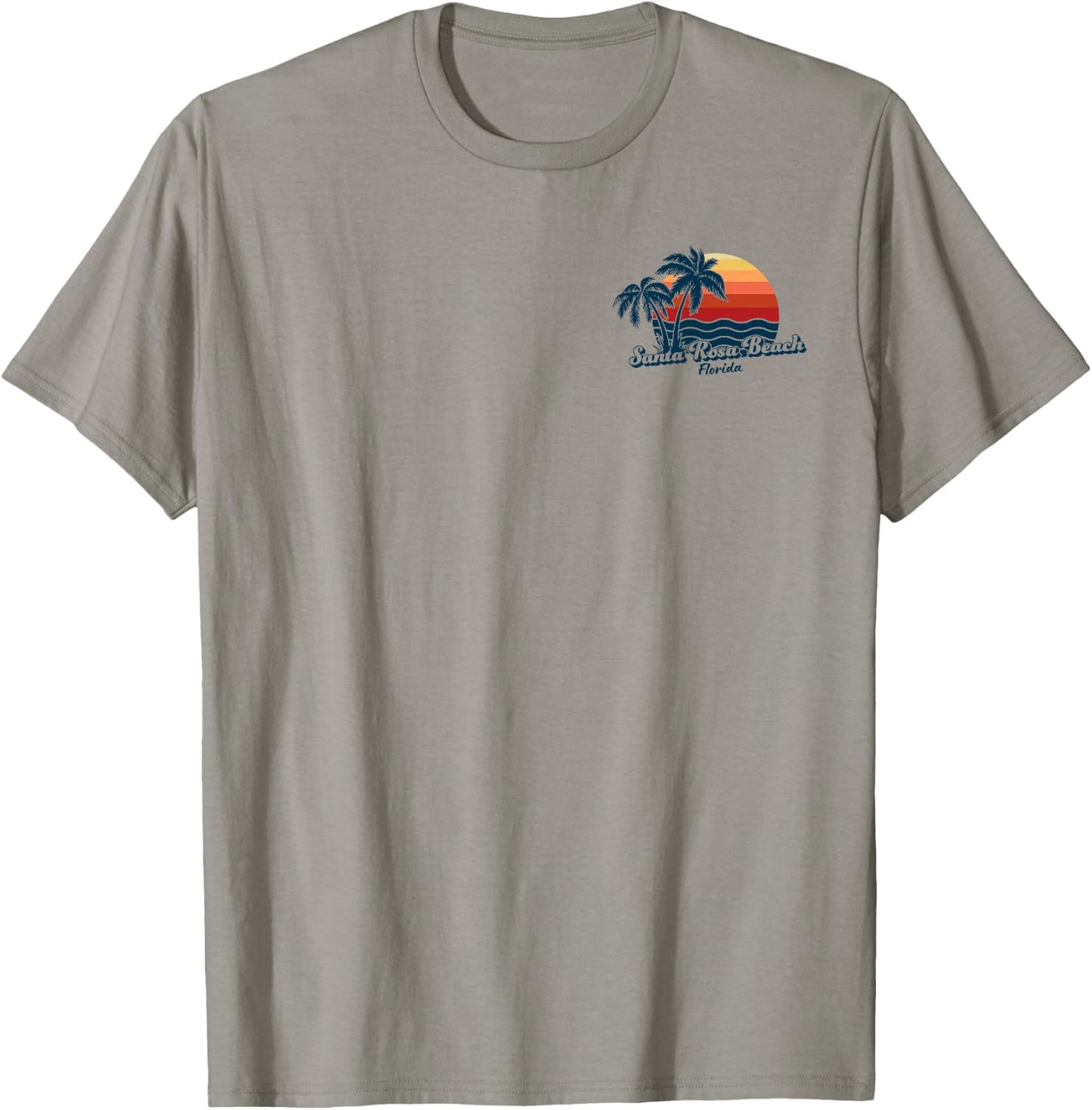 Santa Rosa Beach Florida Palm Tree T-Shirt - T-Shirt | Sand