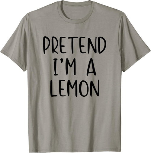 Pretend I'm Lemon Costume Halloween Funny Simple Adult Kid