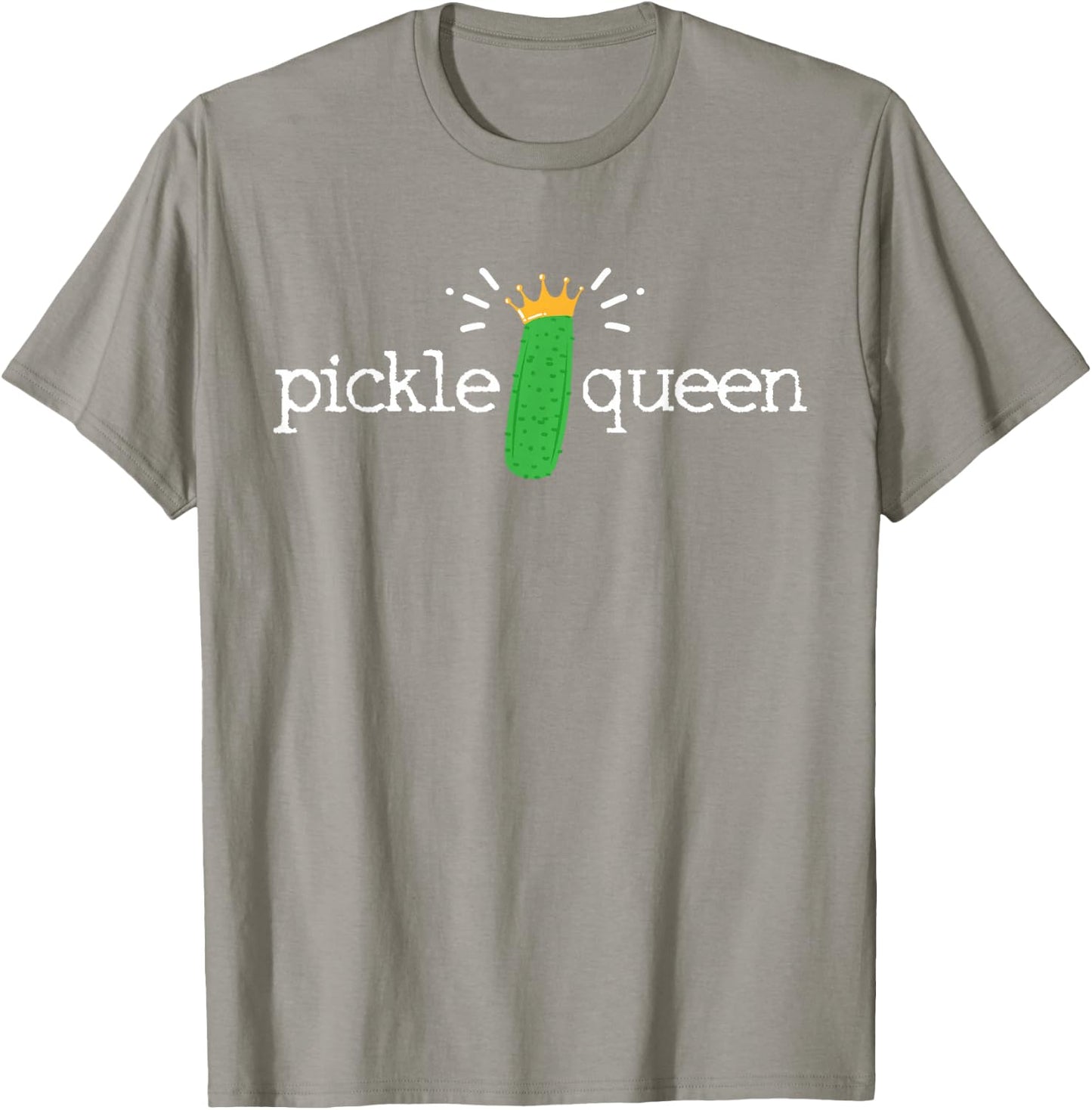 Pickle Queen Cucumber Vegetable Vegan Gift Shirt T-Shirt - T-Shirt | Sand