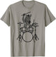 Funny Zebra Drummer Drumming Drums Music Lover Boys Girls T-Shirt - T-Shirt | Sand