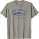 Retro Ketchikan Alaska Fishing T-Shirt - T-Shirt | Sand