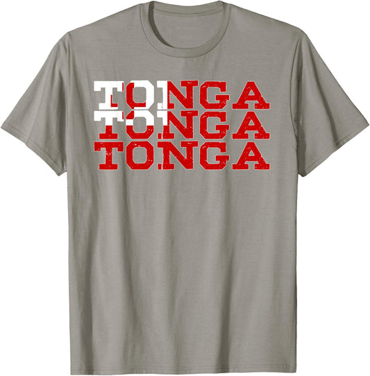 TONGA | Tongan Flag Sports Lovers T-Shirt - T-Shirt | Sand