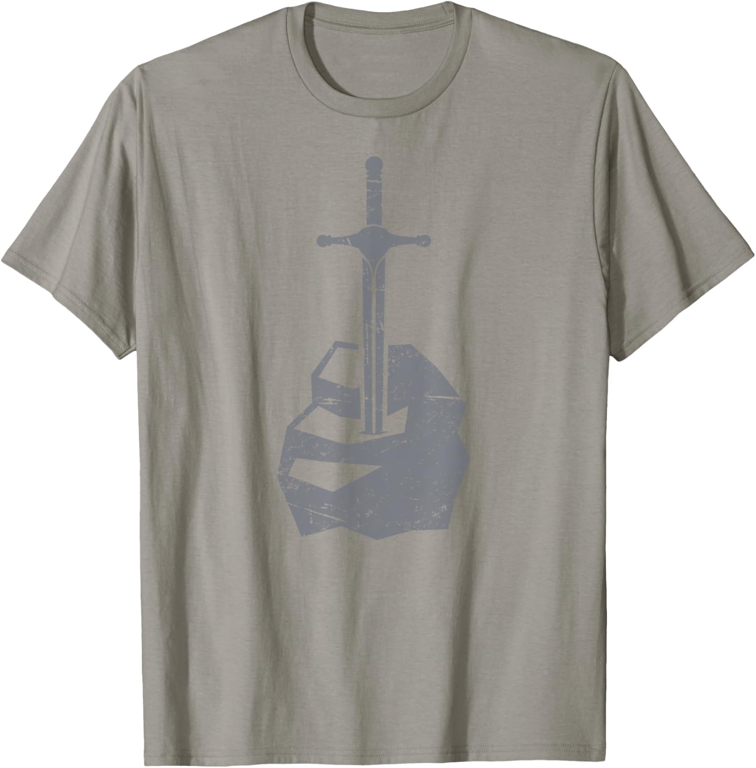 Medieval Literature King Arthur | Sword T-Shirt - T-Shirt | Sand