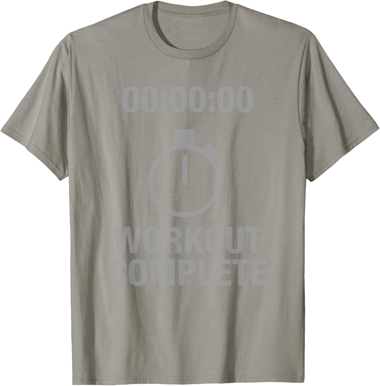 Sweat Activated Workout Prints Grey 3X-Large Classic Fit Round Neck Short Sleeve Cotton Sweat Activated Workout Shirts T-Shirt - T-Shirt | Sand