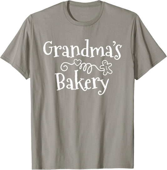 Grandma's Bakery Christmas Cookie Xmas Women Baking T-Shirt - T-Shirt | Sand