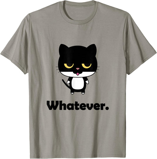 Cat Whatever Funny Graphic Gift T-Shirt - T-Shirt | Sand
