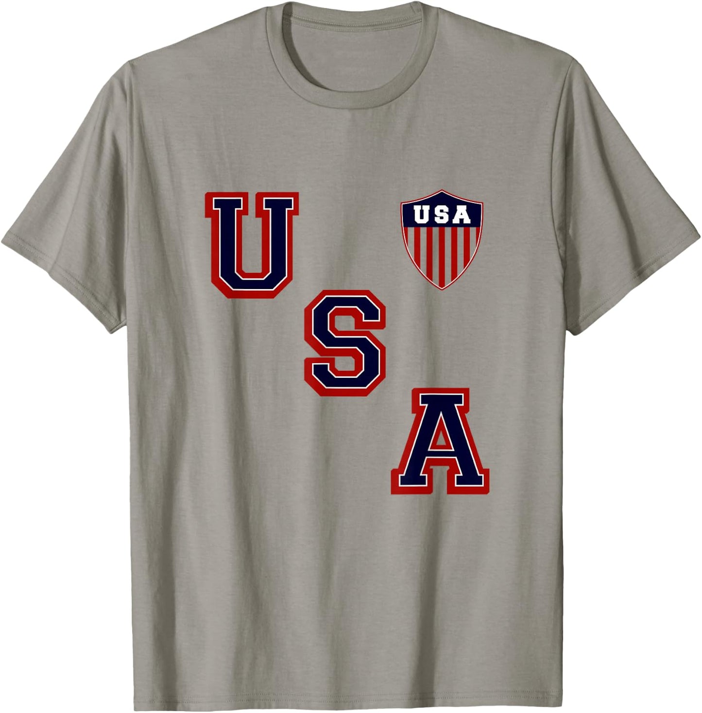 USA Vintage Hockey | 80s Throwback Hockey Jersey T-Shirt - T-Shirt | Sand