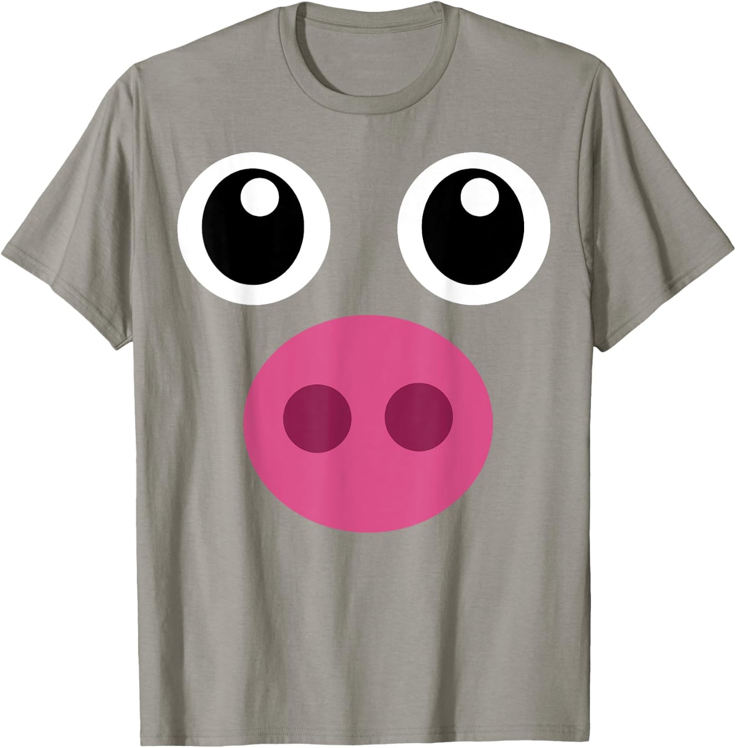 Funny Pig Face Shirt Swine Halloween Costume Gift T-Shirt - T-Shirt | Sand