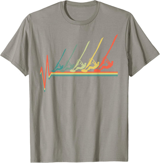 SUN SURF() Windsurfing Celebration , Women's Grey Small T-Shirt - T-Shirt | Sand