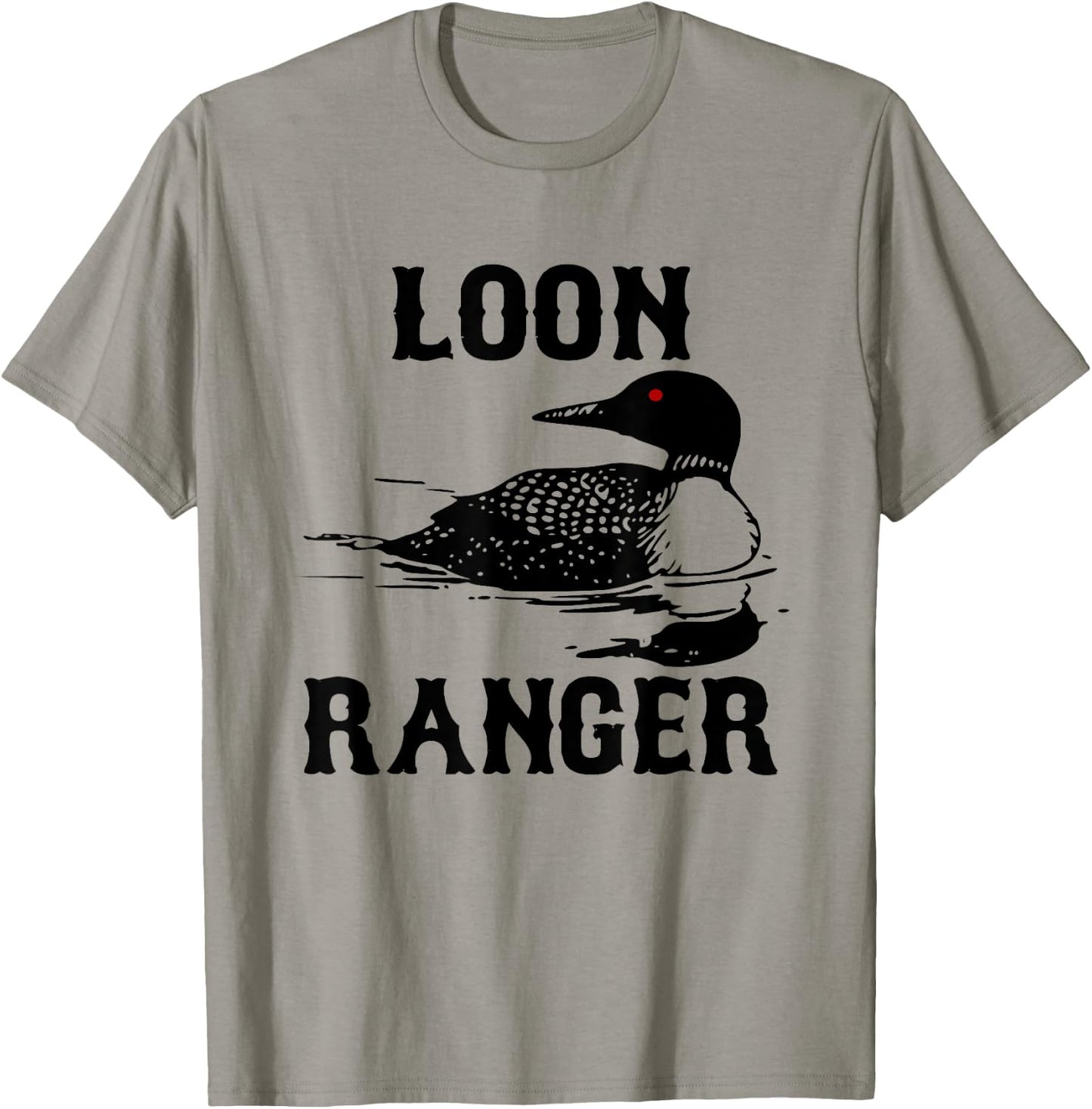 Loon Ranger Shirt Funny Common Loon Bird Watching T-Shirt - T-Shirt | Sand