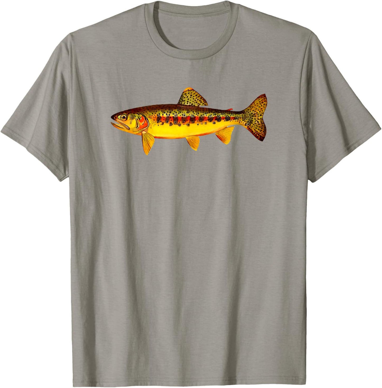 Retro Golden Trout - California Fly Fishing Fish T-Shirt - T-Shirt | Sand