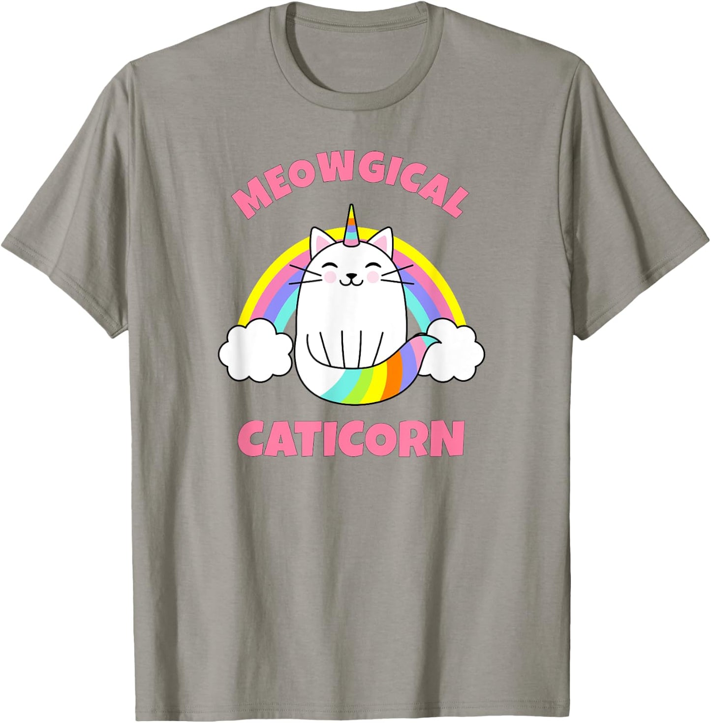 Caticorn Rainbow Meowgical Cat Unicorn Kittycorn T-Shirt - T-Shirt | Sand