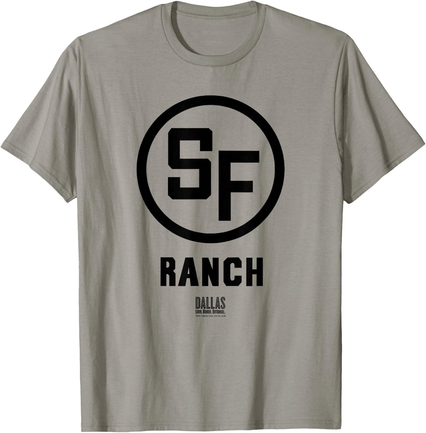 Dallas TV Series Southfork Ranch Gray T-Shirt - T-Shirt | Sand