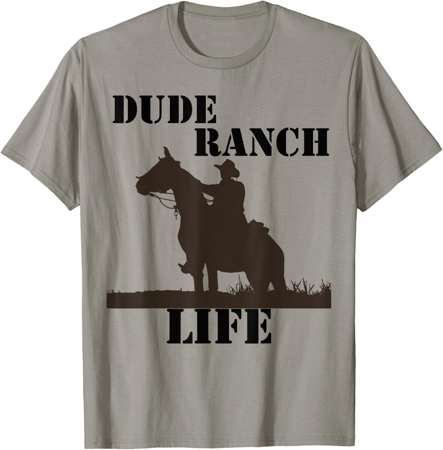 Cool Dude Ranch Life Horse Men Women Kids Boys Girls T-Shirt - T-Shirt | Sand