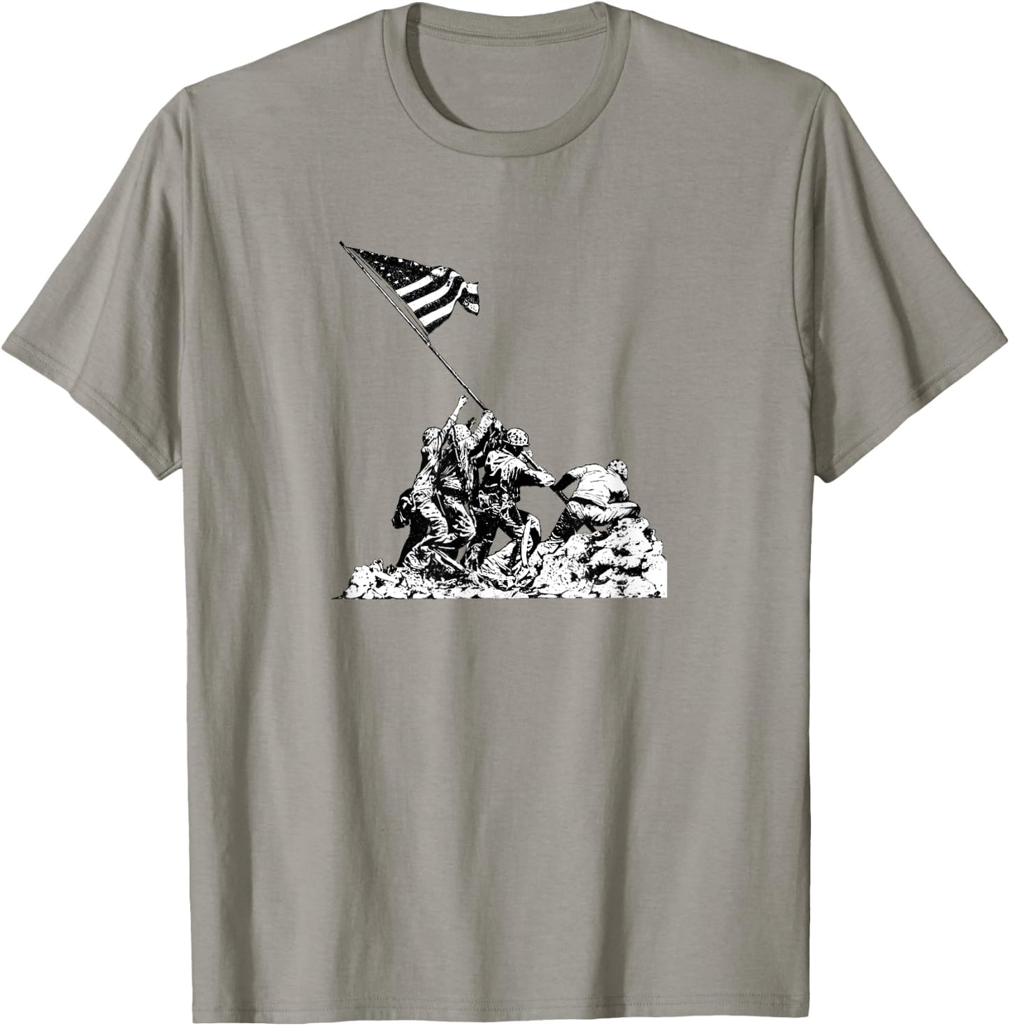 Raising Flag on Iwo Jima T Shirt T-Shirt - T-Shirt | Sand