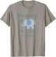 Matching Baby Shower Couples Shirt Elephant Mommy Peanut T-Shirt - T-Shirt | Sand