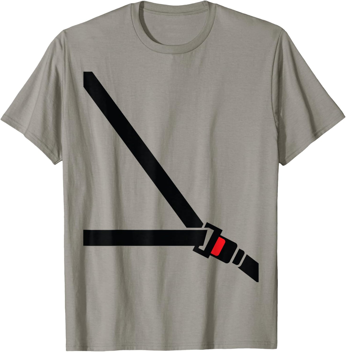 Seat Belt Shirt - Funny Fake Seatbelt - Passenger T-Shirt - T-Shirt | Sand