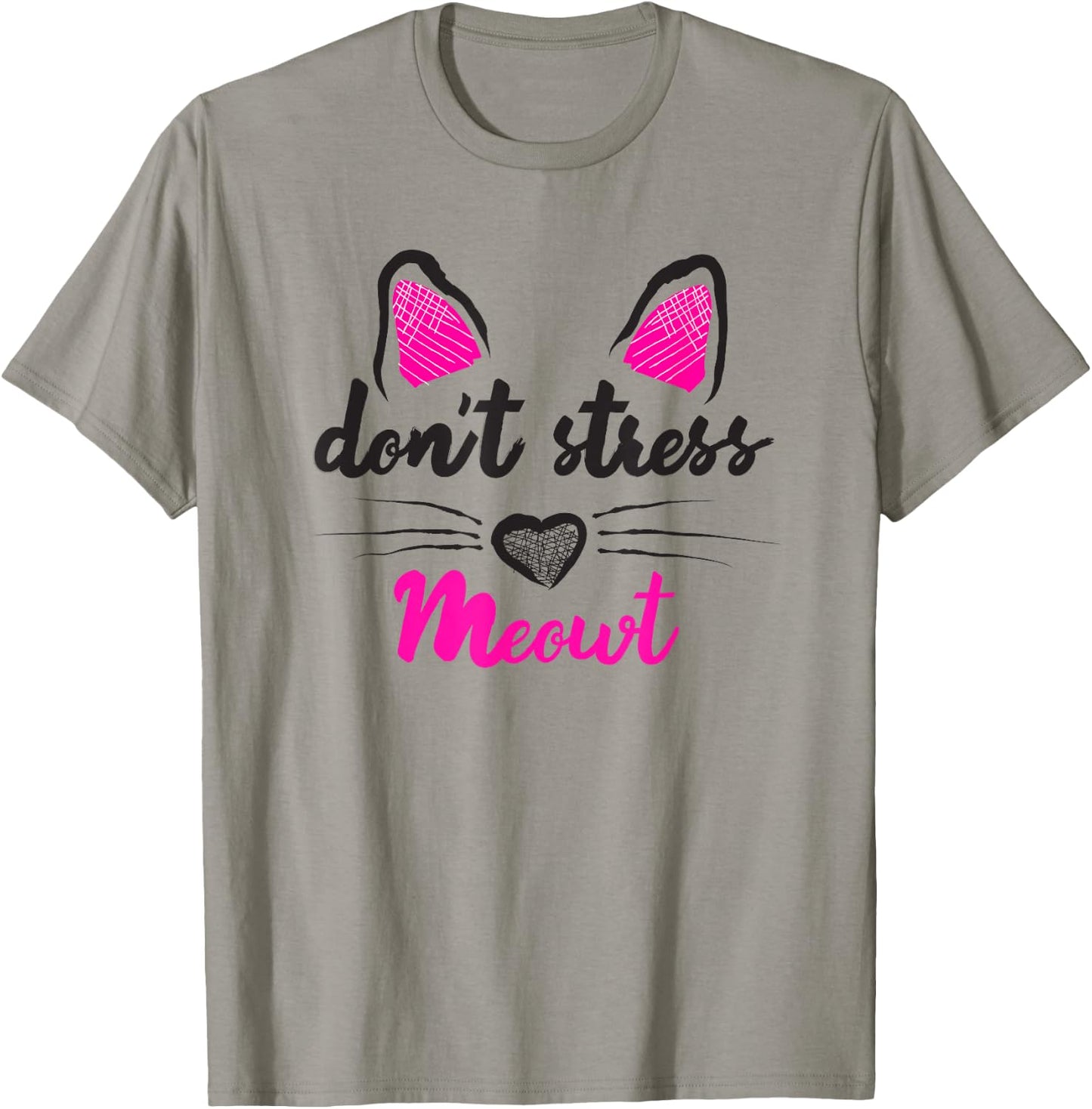 Funny Dont Stress Me Meowt Cat Pun T-Shirt - T-Shirt | Sand