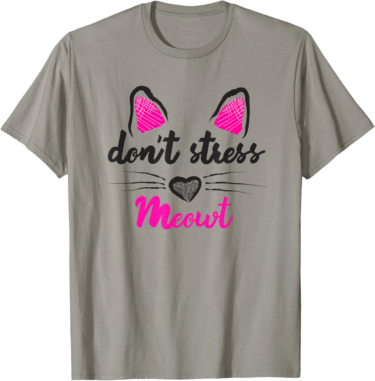 Funny Dont Stress Me Meowt Cat Pun T-Shirt - T-Shirt | Sand