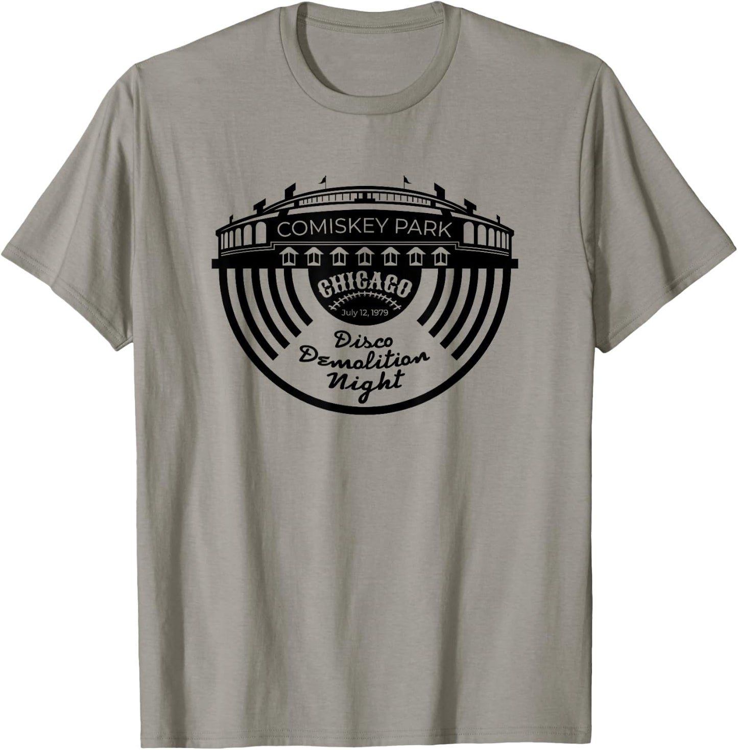 Old Comiskey Park Shirt Vintage Disco Demolition Night T-Shirt - T-Shirt | Sand