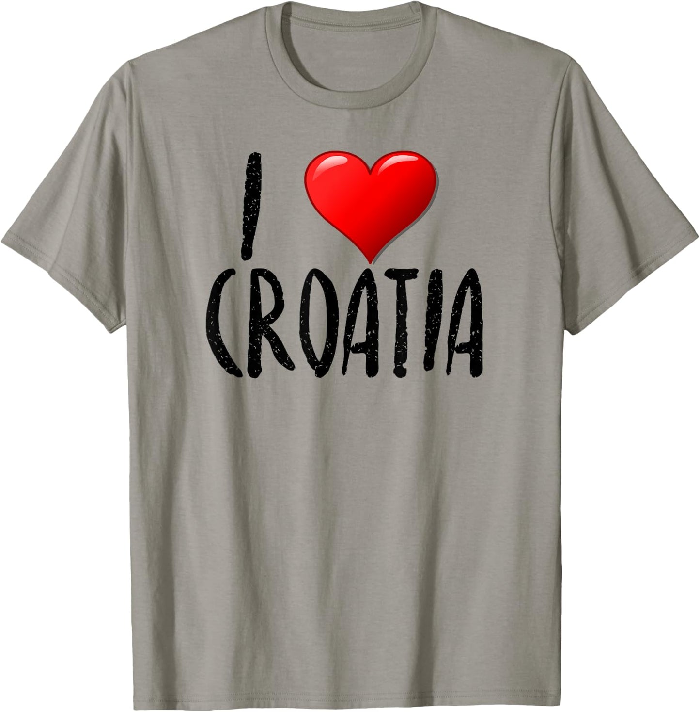 I Love Croatia- - Traveler - Souvenir T-Shirt - T-Shirt | Sand