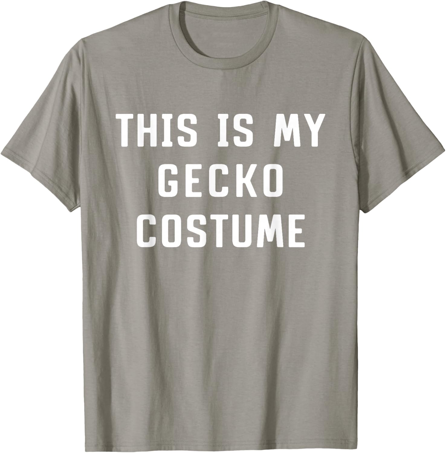 This Is My Gecko Halloween Costume Simple Funny Last Minute T-Shirt - T-Shirt | Sand