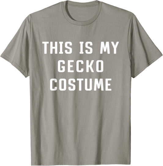 This Is My Gecko Halloween Costume Simple Funny Last Minute T-Shirt - T-Shirt | Sand
