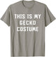 This Is My Gecko Halloween Costume Simple Funny Last Minute T-Shirt - T-Shirt | Sand