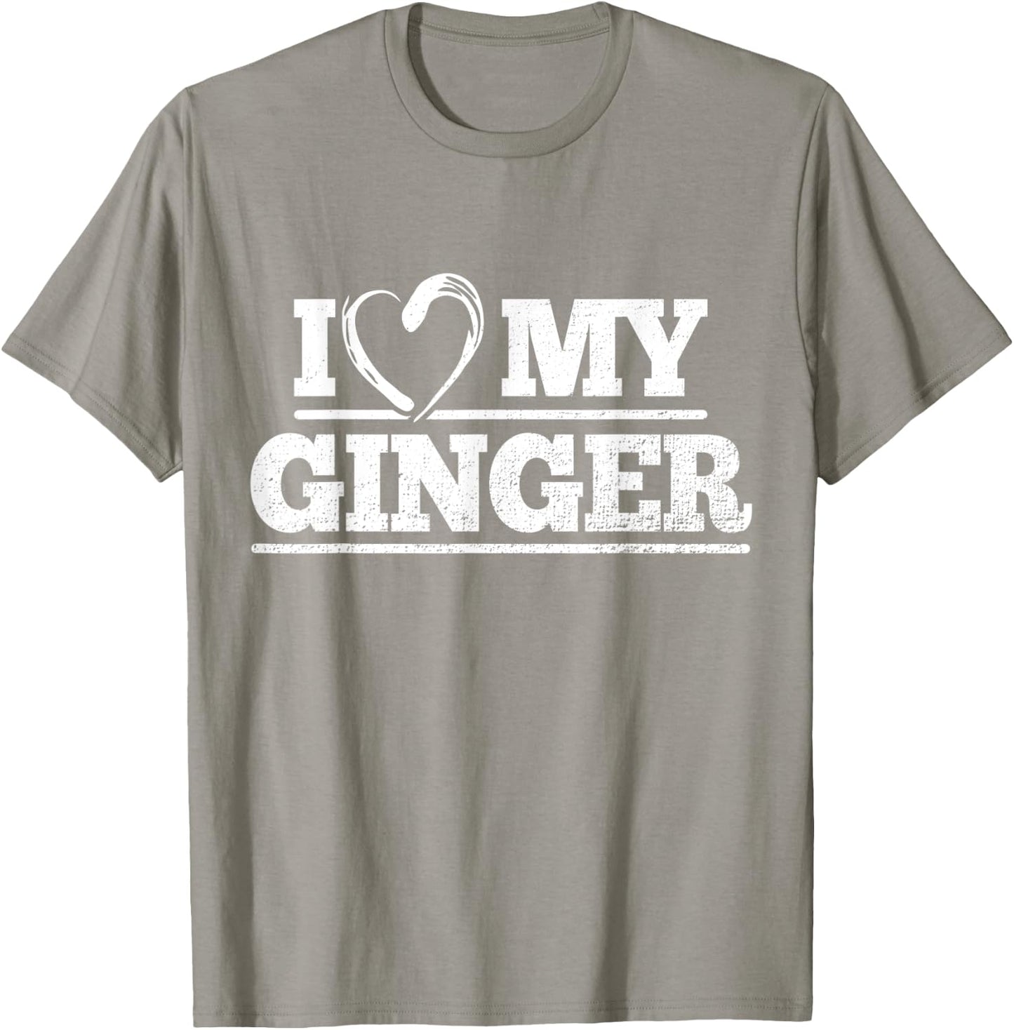 Funny I love my Ginger Red Hair Nerd Couple T-Shirt - T-Shirt | Sand