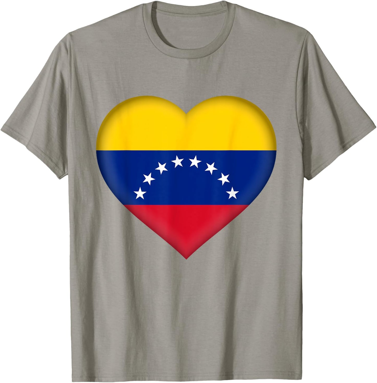 I Love Venezuela | Venezuelan Flag Heart Outfit T-Shirt - T-Shirt | Sand