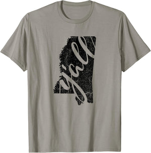 Mississippi Y'all shirt Mississippi shirt or men T-Shirt - T-Shirt | Sand