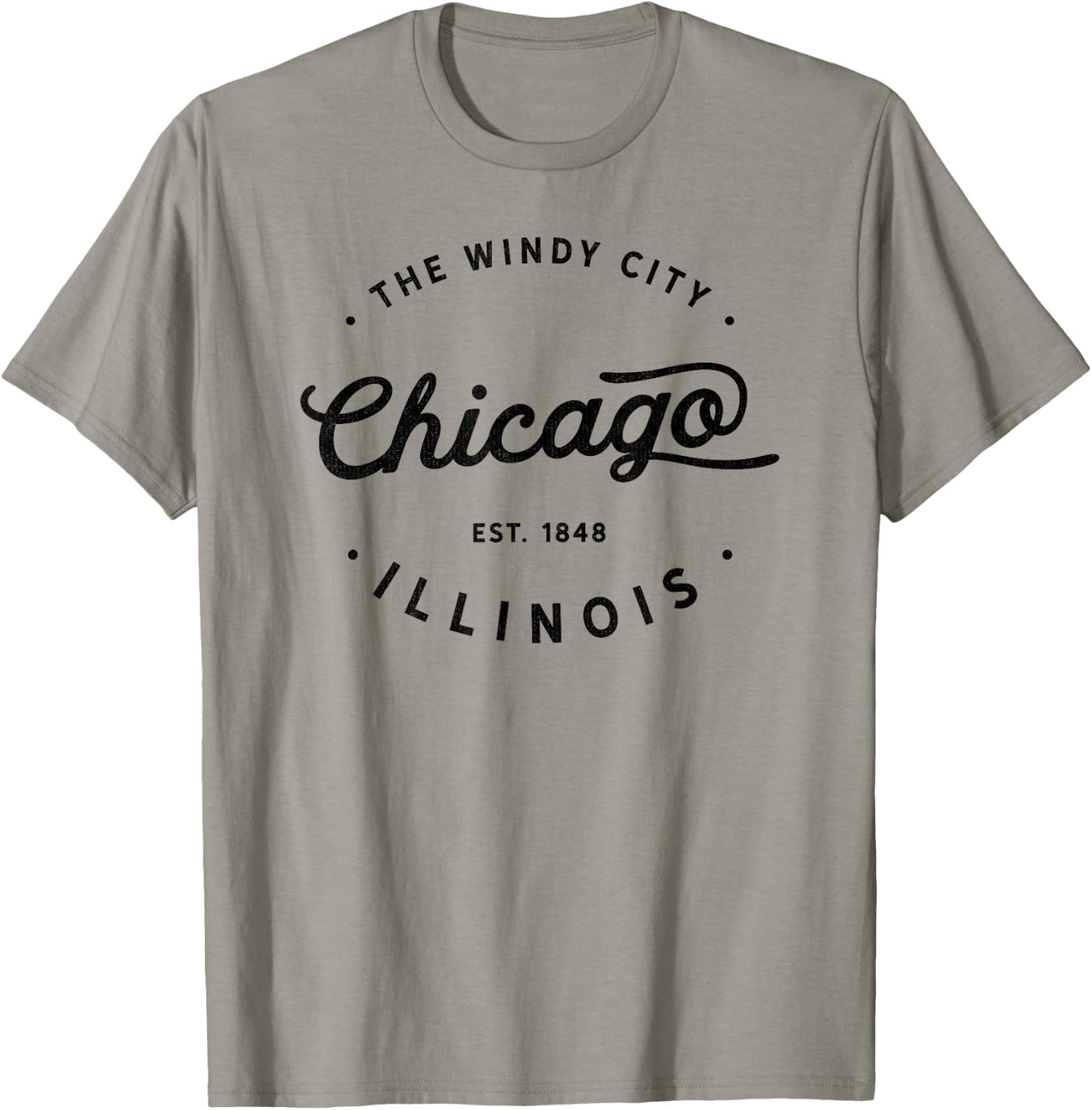 Classic Vintage Retro Chicago Illinois Windy City USA Gift T-Shirt - T-Shirt | Sand