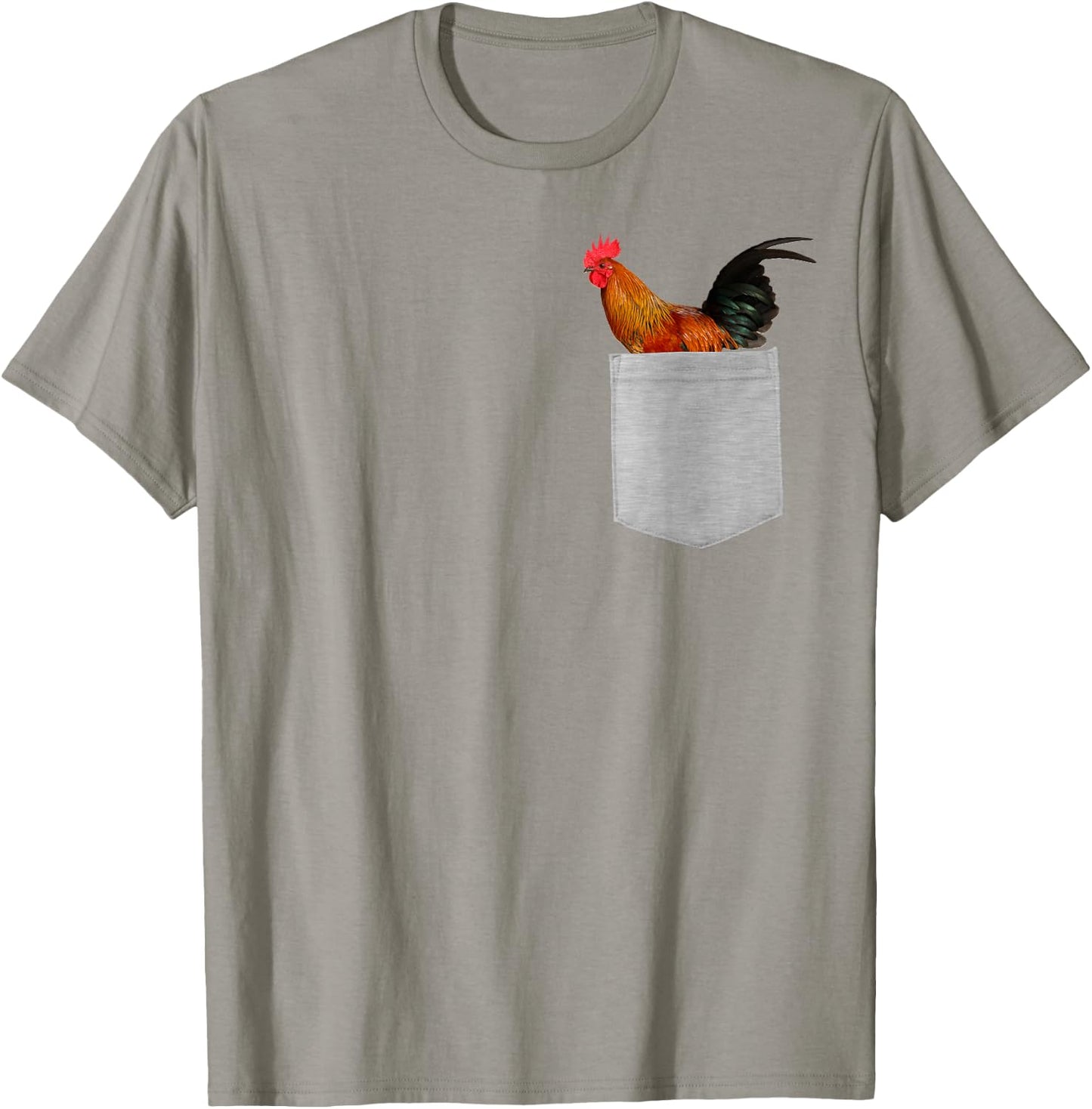Animal in Your Pocket Proud Rooster Cock T-Shirt - T-Shirt | Sand