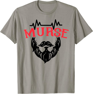 Male Nurse Gift T Shirt Funny Murse T-Shirt - T-Shirt | Sand